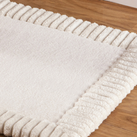Tapis Bain Chenille Beige | Linge de maison | Tradition des Vosges