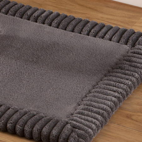 Tapis Bain  Chenille Gris | Linge de maison | Tradition des Vosges