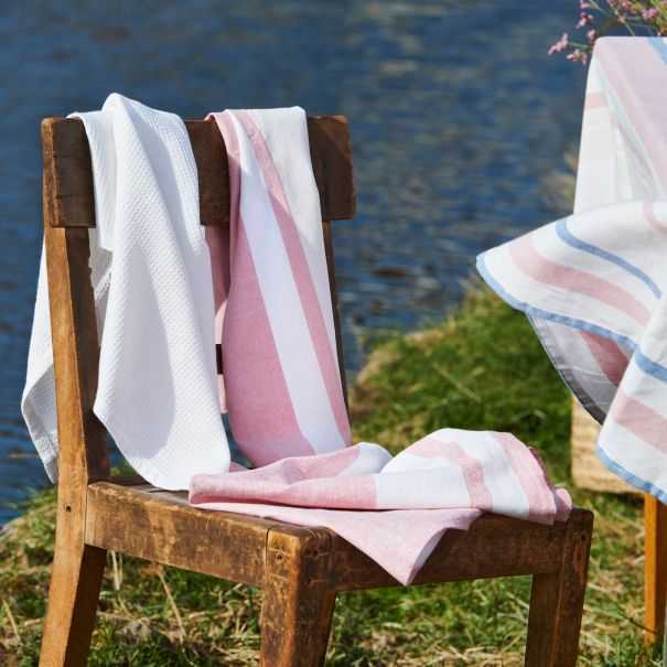Striped Tea Towels - Set of 3 - 100% cotton