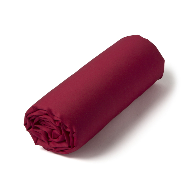 Fitted sheet Satin Couture burgundy | Bed linen | Tradition des Vosges