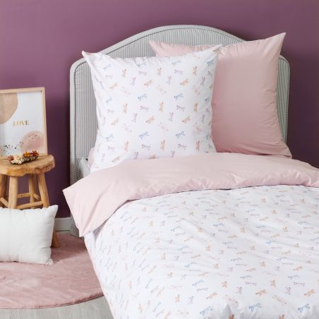 Drap housse Libellule - Percale de coton