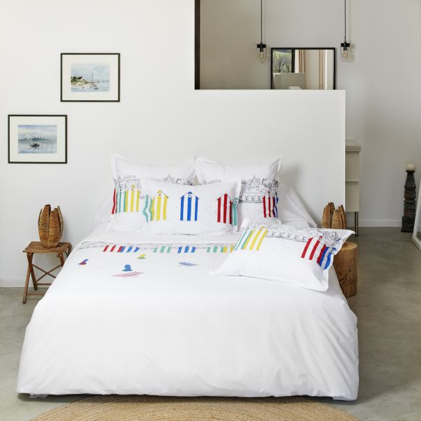 Housse de couette Les Planches - Percale de coton