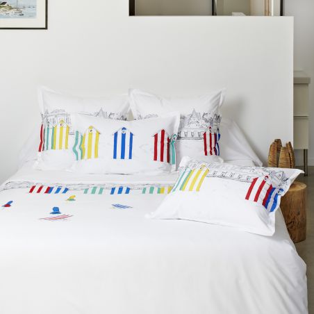 Taie d'oreiller Les Planches - Percale de coton