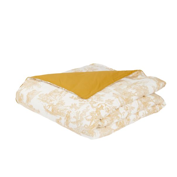 Housse de couette Rêves en Or - Percale de coton