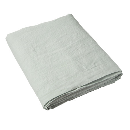 Drap Plat Uni Lin Lave Celadon | Linge de maison | Tradition des Vosges