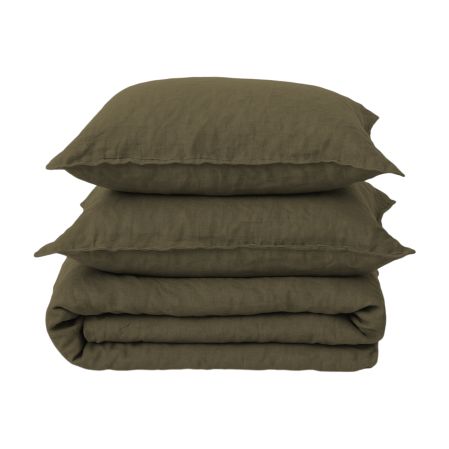 Duvet cover + pillowcase set - 100% Washed Linen 2