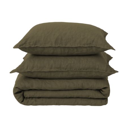 Duvet cover + pillowcase set - 100% Washed Linen