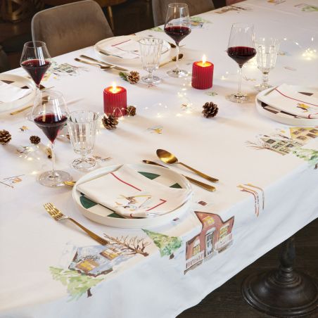 Set of 2 Happy Winter Placemats - 100% Cotton
