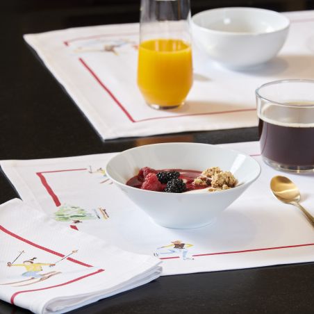Set of 2 Happy Winter Placemats - 100% Cotton
 Size-Lot de 2 - 35 x 50 cm