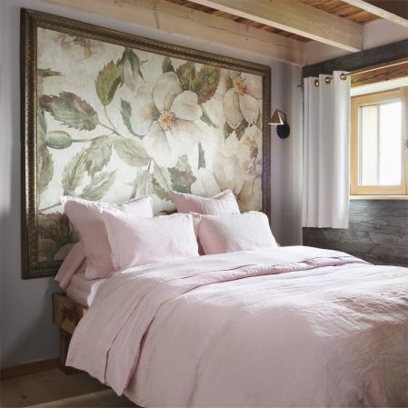 Linge de lit uni lin lavé | Housse de couette | Tradition des Vosges