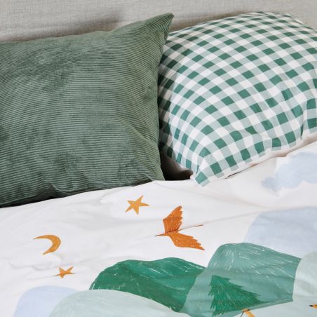 Parure de lit Les Louveteaux - Percale de coton