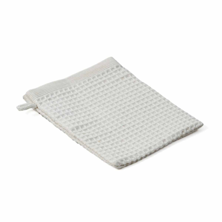 Gant de toilette en nid d’abeille 300 g/m² – Coloris Ficelle – Gamme Épure