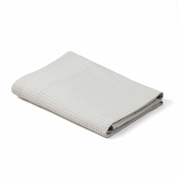 Serviette 50x100 cm en coton nid d’abeille 300 g/m² – Coloris Rose pale – Gamme Épure