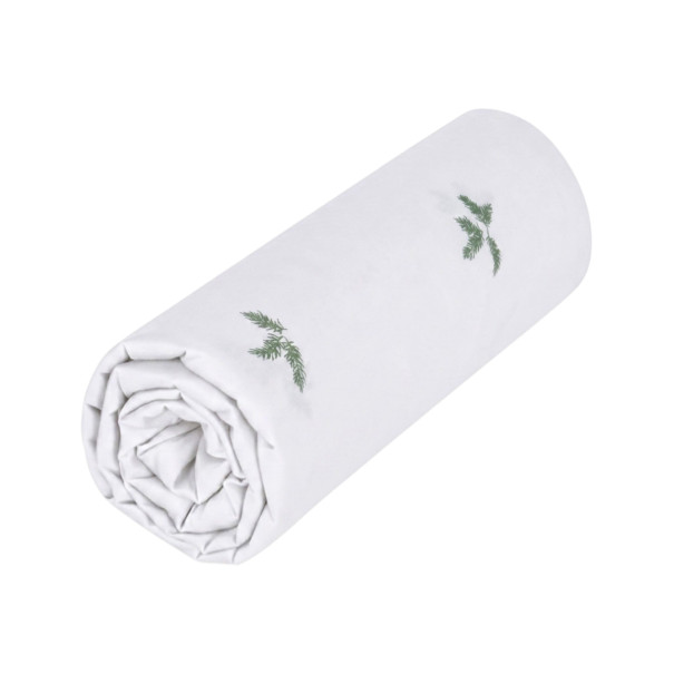 Fawn fitted sheet - Cotton percale