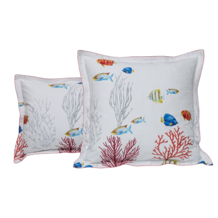 Coral pillowcase - Cotton percale