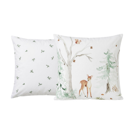 Taie d'oreiller Faon - Percale de coton