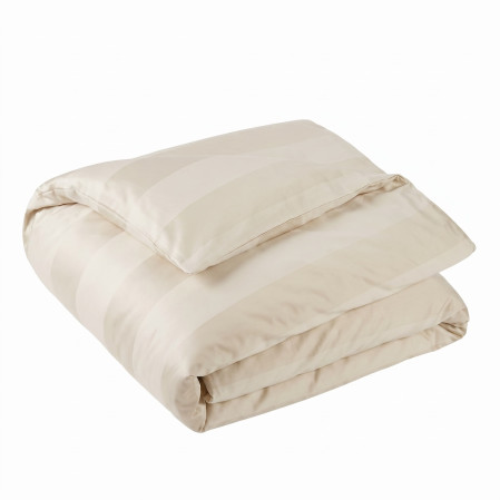 Housse de couette Belle Soirée Rayée - Satin Jacquard