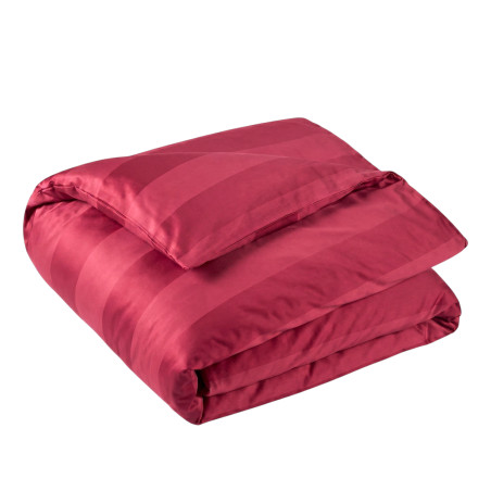 Housse de couette Belle Soirée Rayée - Satin Jacquard