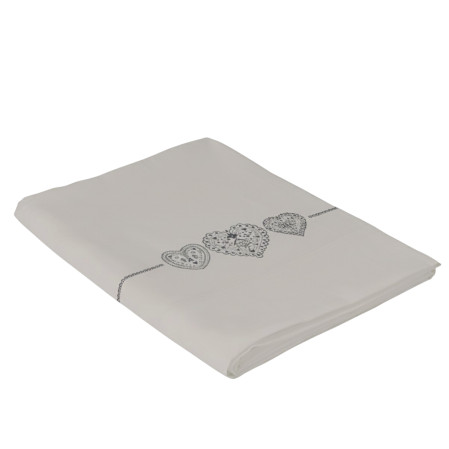 Flat sheet Night at the Chalet - Cotton percale