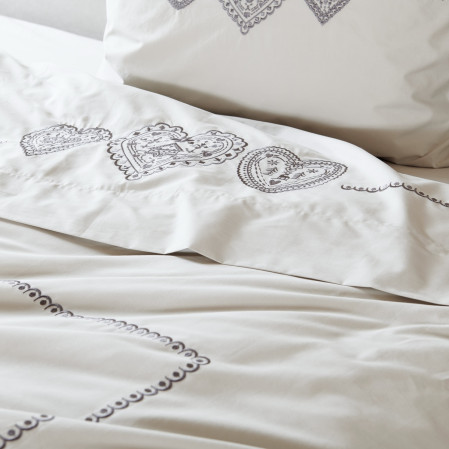 Housse de couette Nuit au Chalet - Percale de coton 2