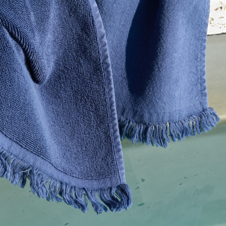 Drap de plage Coquillage - Eponge jacquard ciselée 550 g/m²