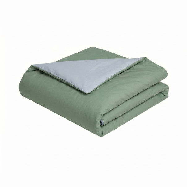 Housse de couette bicolore Duo Coton - Coton 57 fils