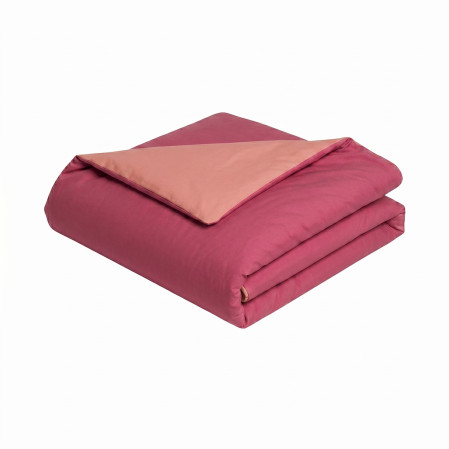 Housse de couette bicolore Duo Coton | Coton 57 fils | Tradition des Vosges