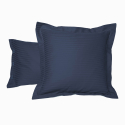 Pillow case Satin Couture Jour Venise blue | Bed linen | Tradition des Vosges