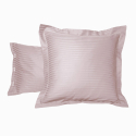 Pillow case Satin Couture Jour Venise pink | Bed linen | Tradition des Vosges