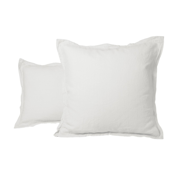 Plain washed linen pillow case | French Linen House | Tradition des Vosges