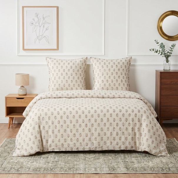 Washed linen bedding set | Bed linen | Tradition of the Vosges