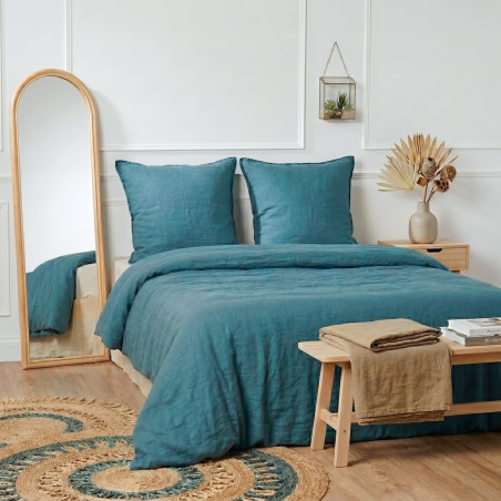 Duvet cover + pillowcase set - 100% Washed Linen
