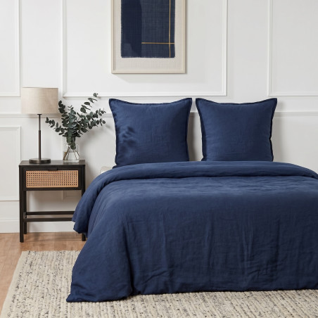 Duvet cover + pillowcase set - 100% Washed Linen