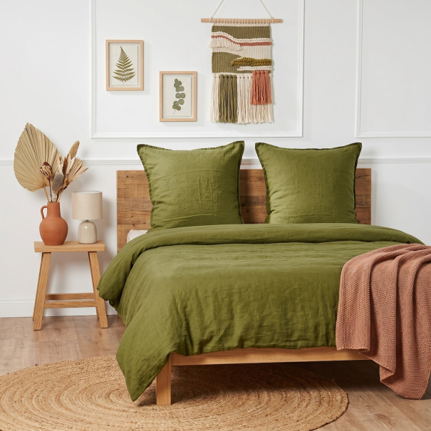 Washed linen bedding set | Bed linen | Tradition of the Vosges