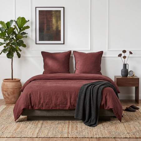 Duvet cover + pillowcase set - 100% Washed Linen