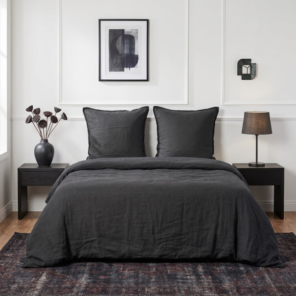 Washed linen bedding set | Bed linen | Tradition of the Vosges