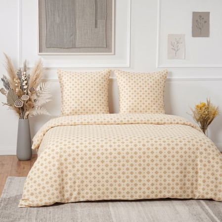 Parure housse de couette + taies - 100%Lin Lavé