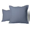 Pillow case washed linen blue | Linge de lit | Tradition des Vosges
