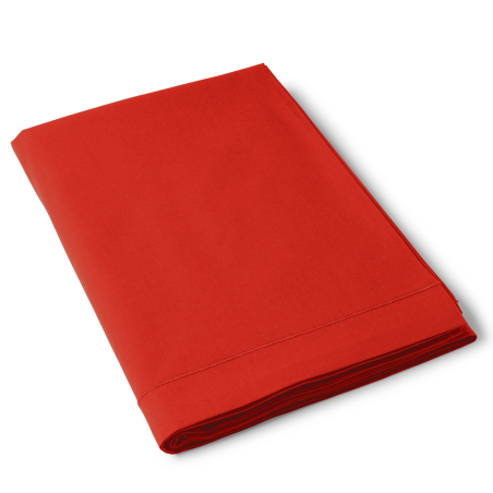 Flat Cotton Sheet red | Bed linen | Tradition des Vosges