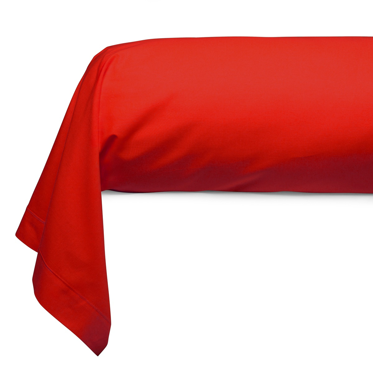 Cotton Bolster Case red | Bed linen | Tradition des Vosges