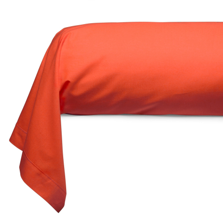 Cotton Bolster Case orange | Bed linen | Tradition des Vosges