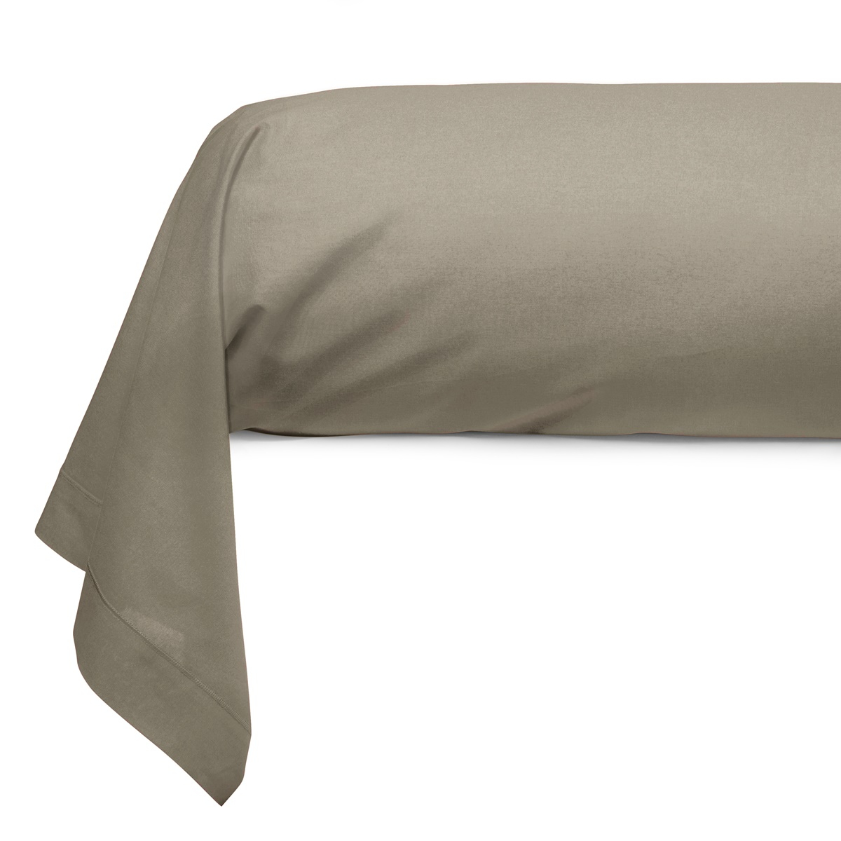 Cotton Bolster Case grey | Bed linen | Tradition des Vosges