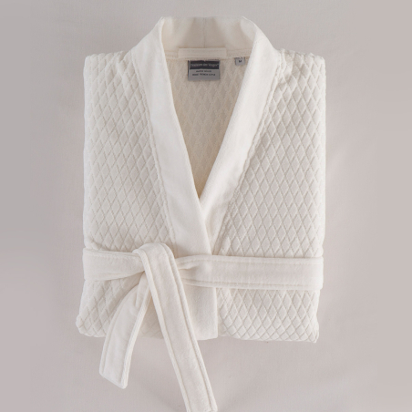 Peignoir Empereur Ivoire | Linge de bain homme | Peignoir homme | Tradition des Vosges