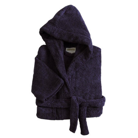 Peignoir Enfant Coton 420g Bleu marine | Linge de bain | peignoir enfant | Tradition des Vosges