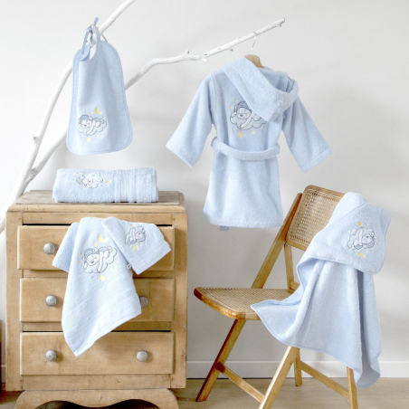 Cape Bain brodée Katy | Linge de bain enfant | Tradition des Vosges
