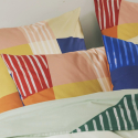 Taie d'oreiller percale de coton 80 fils - Block | Linge de lit imprimé | Tradition des Vosges