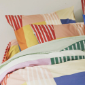 Taie d'oreiller percale de coton 80 fils - Block | Linge de lit imprimé | Tradition des Vosges