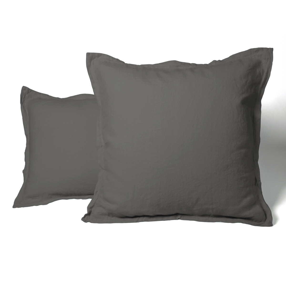 Pillowcase Washed Linen black | Linge de lit | Tradition des Vosges
