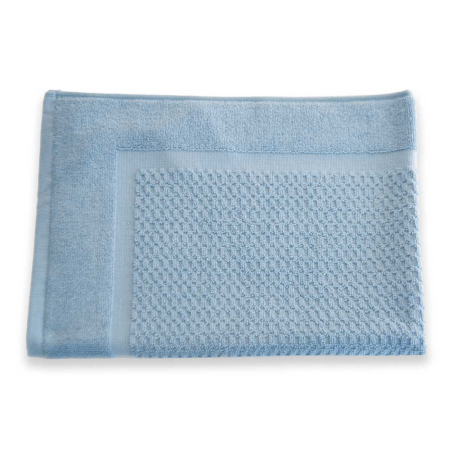 Tapis Bain - Zero Twist - 500g/m² - Acier Bleu