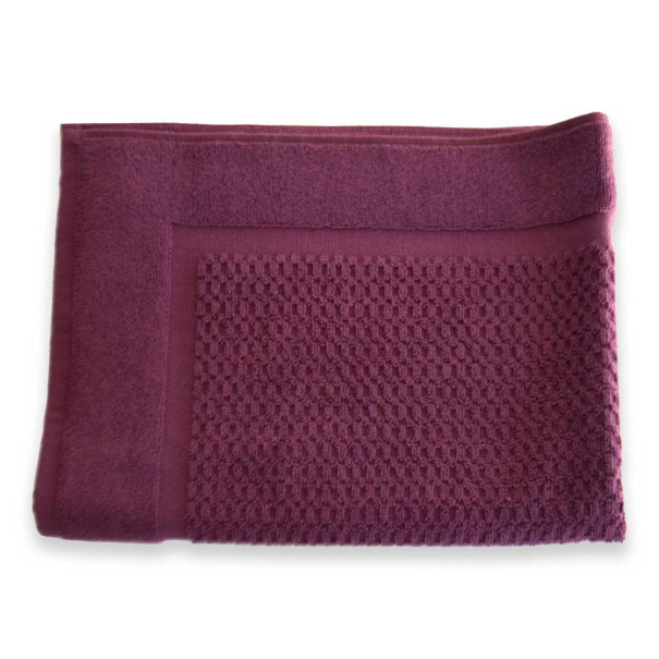 Tapis Bain - Zero Twist - 500g/m² - Aubergine